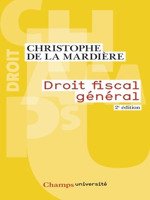 cover image of Droit fiscal général